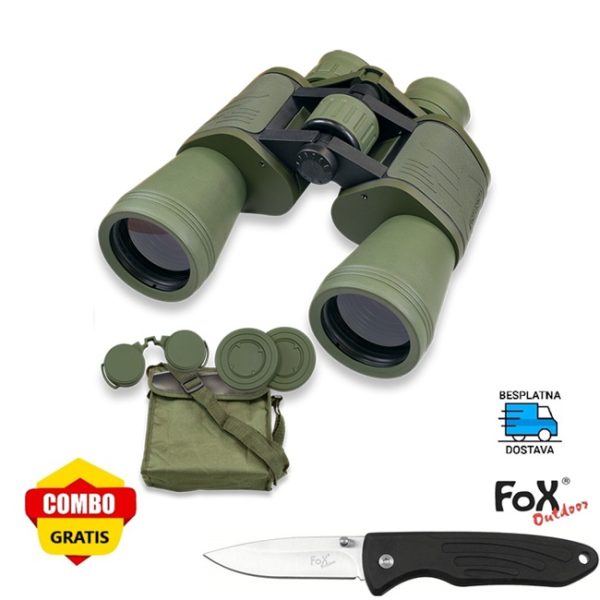 FOX OUTDOOR COMBO Dalekozor GRN + Nož Gratis