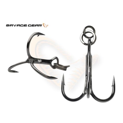 SAVAGE GEAR SGY 1X TREBLE HOOK RING RIGED