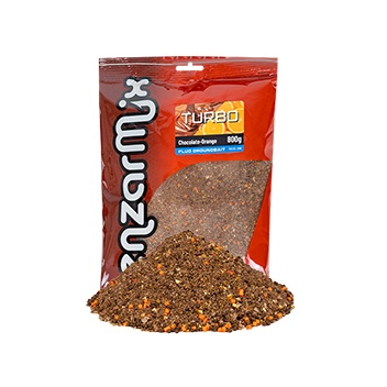 BENZAR MIX FLUO TURBO GROUNDBAIT CHOCOLATE-ORANGE 800G