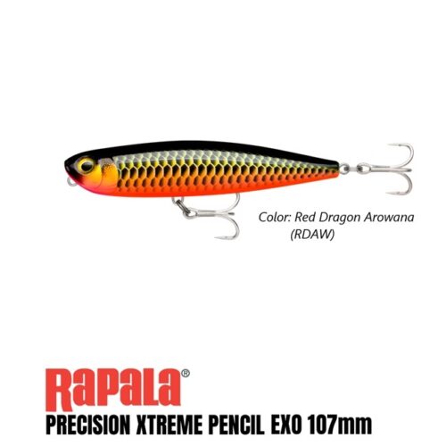 RAPALA Precision Xtreme Pencil Exo RXPRE107 RDAW