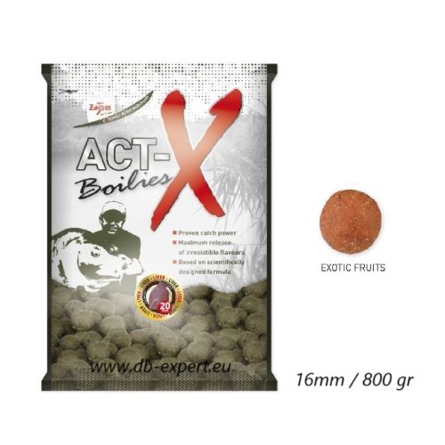 carp zoom act-x Boilies Exotic Fruit 16mm