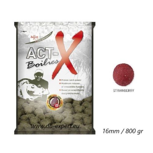 carp zoom act-x Boilies Strawberry 16mm