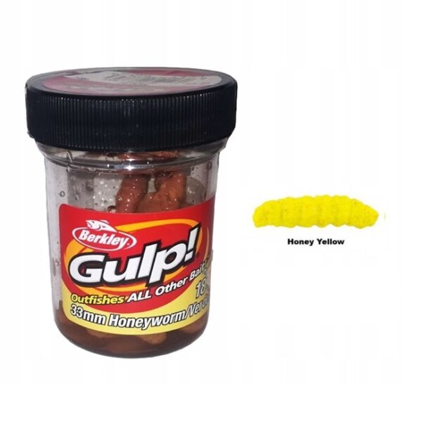 BERKLEY GULP! Alive Honey Worm 45mm honey yellow